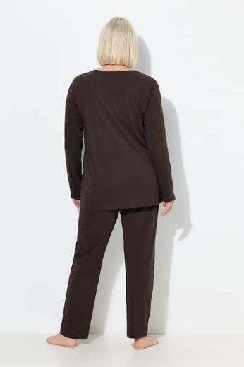 Moda za polnejše Pidžama V ovratnik plus velikost, xxl, Ulla Popken in Johann Popken (JP1880)