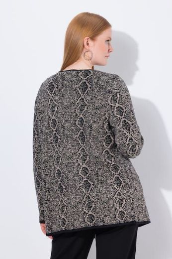 Moda za polnejše Kardigan duhih rukava na kopčanje plus velikost, xxl, Ulla Popken in Johann Popken (JP1880)