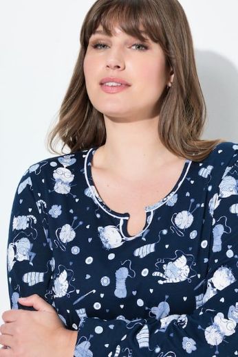 Moda za polnejše Spavaćica dugih rukava 2 komada plus velikost, xxl, Ulla Popken in Johann Popken (JP1880)