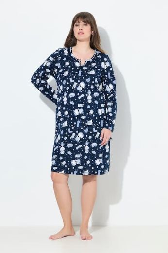 Moda za polnejše Spavaćica dugih rukava 2 komada plus velikost, xxl, Ulla Popken in Johann Popken (JP1880)