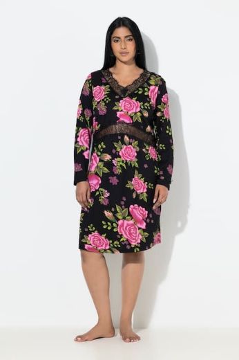 Moda za polnejše Spavaćica dugih rukava plus velikost, xxl, Ulla Popken in Johann Popken (JP1880)