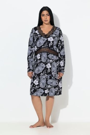 Moda za polnejše Spavaćica dugih rukava plus velikost, xxl, Ulla Popken in Johann Popken (JP1880)