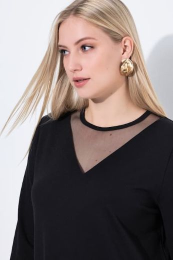 Moda za polnejše Haljina midi 3/4 rukava plus velikost, xxl, Ulla Popken in Johann Popken (JP1880)