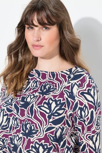 Moda za polnejše Majica dugih rukava dužeg kroja plus velikost, xxl, Ulla Popken in Johann Popken (JP1880)