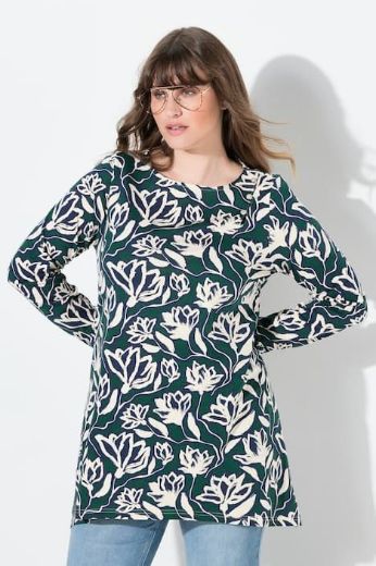 Moda za polnejše Majica dugih rukava dužeg kroja plus velikost, xxl, Ulla Popken in Johann Popken (JP1880)