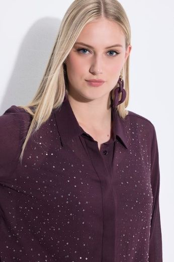 Moda za polnejše Bluza elegantna dugih rukava na skriveno kopčanje plus velikost, xxl, Ulla Popken in Johann Popken (JP1880)