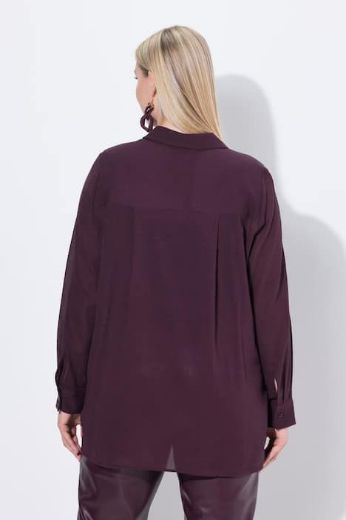 Moda za polnejše Bluza elegantna dugih rukava na skriveno kopčanje plus velikost, xxl, Ulla Popken in Johann Popken (JP1880)