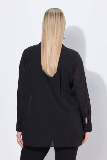 Moda za polnejše Bluza elegantna dugih rukava na skriveno kopčanje plus velikost, xxl, Ulla Popken in Johann Popken (JP1880)