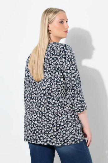 Moda za polnejše Majica 3/4 rukava V ovratnika plus velikost, xxl, Ulla Popken in Johann Popken (JP1880)