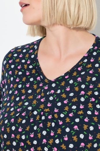 Moda za polnejše Majica 3/4 rukava V ovratnika plus velikost, xxl, Ulla Popken in Johann Popken (JP1880)