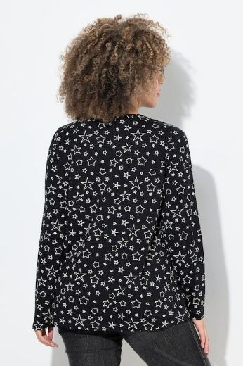 Moda za polnejše Majica dugih rukava V ovratnika plus velikost, xxl, Ulla Popken in Johann Popken (JP1880)