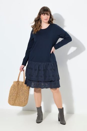 Moda za polnejše Haljina s volanima od čipke plus velikost, xxl, Ulla Popken in Johann Popken (JP1880)