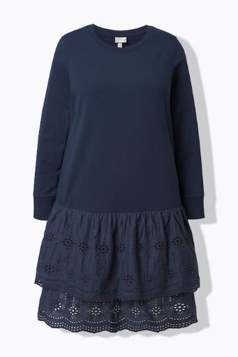 Moda za polnejše Haljina s volanima od čipke plus velikost, xxl, Ulla Popken in Johann Popken (JP1880)