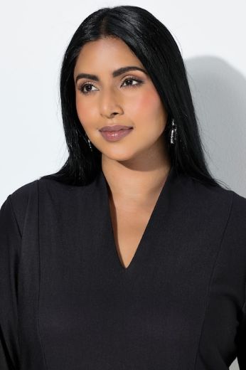 Moda za polnejše Haljina midi 3/4 rukava plus velikost, xxl, Ulla Popken in Johann Popken (JP1880)