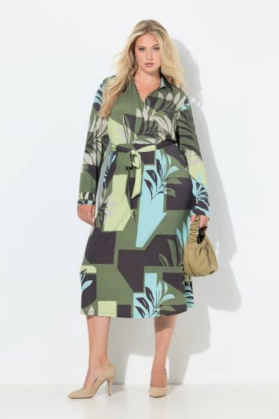 Slika Haljina midi dugih rukava