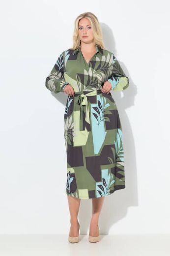 Moda za polnejše Haljina midi dugih rukava plus velikost, xxl, Ulla Popken in Johann Popken (JP1880)