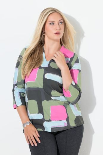 Moda za polnejše Majica 3/4 rukava plus velikost, xxl, Ulla Popken in Johann Popken (JP1880)