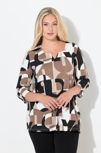 Moda za polnejše Majica 3/4 rukava plus velikost, xxl, Ulla Popken in Johann Popken (JP1880)