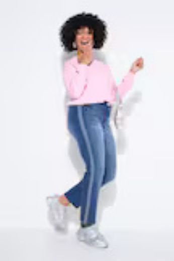 Moda za polnejše Traperice uskih nogavica plus velikost, xxl, Ulla Popken in Johann Popken (JP1880)