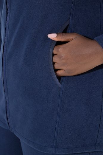 Moda za polnejše Majica dugih rukava s patentnim zatvaračem plus velikost, xxl, Ulla Popken in Johann Popken (JP1880)