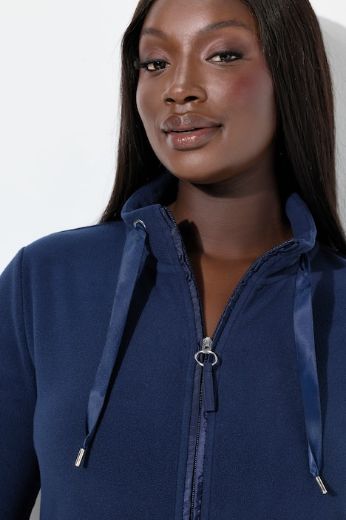 Moda za polnejše Majica dugih rukava s patentnim zatvaračem plus velikost, xxl, Ulla Popken in Johann Popken (JP1880)