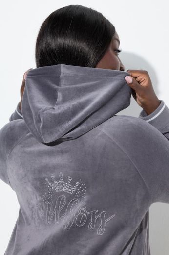 Moda za polnejše Majica dugih rukava s kapuljačom plus velikost, xxl, Ulla Popken in Johann Popken (JP1880)