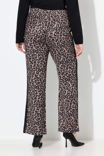 Moda za polnejše Hlače širokih nogavica s leopard uzorkom plus velikost, xxl, Ulla Popken in Johann Popken (JP1880)