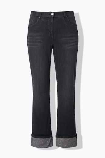 Moda za polnejše Traperice širokih ravnih nogavica plus velikost, xxl, Ulla Popken in Johann Popken (JP1880)