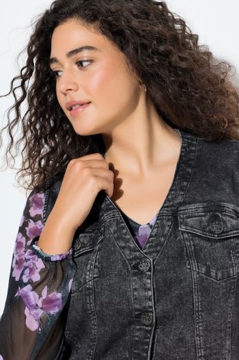 Moda za polnejše Prsluk od trapera plus velikost, xxl, Ulla Popken in Johann Popken (JP1880)