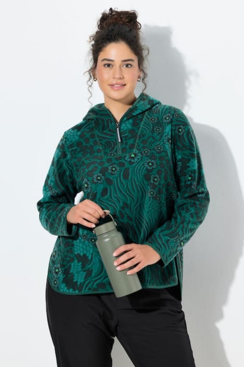 Moda za polnejše Majica dugih rukava s kapuljačom plus velikost, xxl, Ulla Popken in Johann Popken (JP1880)