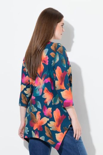 Moda za polnejše Majica 3/4 rukava V ovratnika plus velikost, xxl, Ulla Popken in Johann Popken (JP1880)