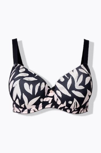 Moda za polnejše Grudnjak sa žicom cvjetnog uzorka plus velikost, xxl, Ulla Popken in Johann Popken (JP1880)