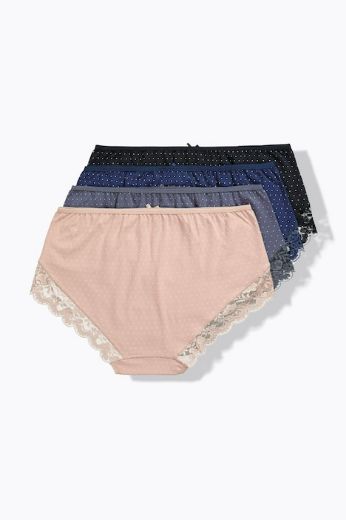 Moda za polnejše Gaćice 4 komada plus velikost, xxl, Ulla Popken in Johann Popken (JP1880)