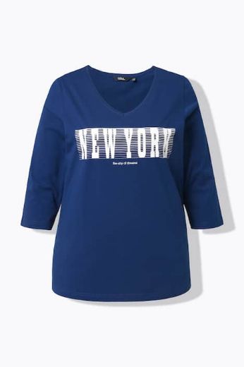 Moda za polnejše Majica 3/4 rukava V ovratnika plus velikost, xxl, Ulla Popken in Johann Popken (JP1880)