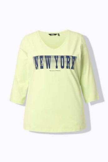 Moda za polnejše Majica 3/4 rukava V ovratnika plus velikost, xxl, Ulla Popken in Johann Popken (JP1880)