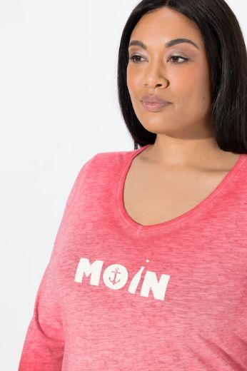 Moda za polnejše Majica 3/4 rukava V ovratnika plus velikost, xxl, Ulla Popken in Johann Popken (JP1880)