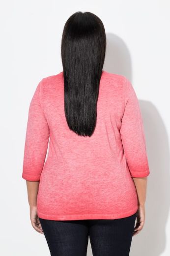 Moda za polnejše Majica 3/4 rukava V ovratnika plus velikost, xxl, Ulla Popken in Johann Popken (JP1880)