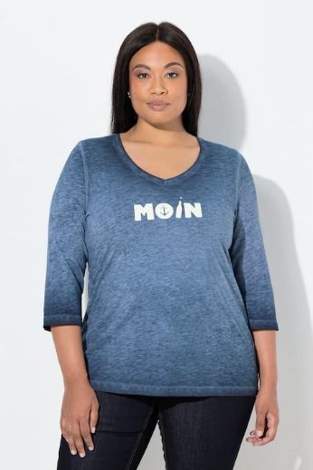 Moda za polnejše Majica 3/4 rukava V ovratnika plus velikost, xxl, Ulla Popken in Johann Popken (JP1880)