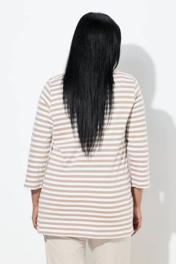 Moda za polnejše Majica 3/4 rukava na pruge plus velikost, xxl, Ulla Popken in Johann Popken (JP1880)