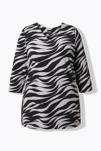 Moda za polnejše Majica 3/4 rukava A kroja plus velikost, xxl, Ulla Popken in Johann Popken (JP1880)