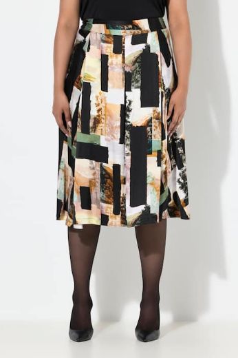 Moda za polnejše Suknja midi A kroja plus velikost, xxl, Ulla Popken in Johann Popken (JP1880)