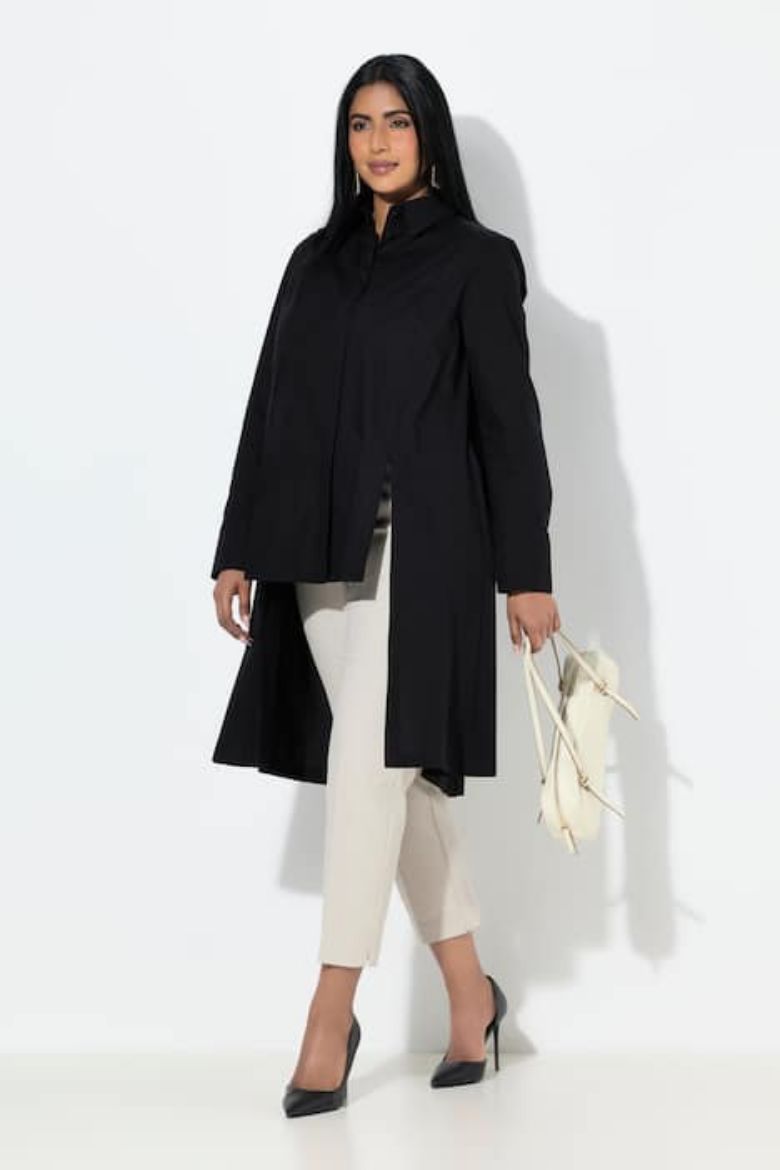 Moda za polnejše Bluza dugih rukava asimetričnog kroja plus velikost, xxl, Ulla Popken in Johann Popken (JP1880)