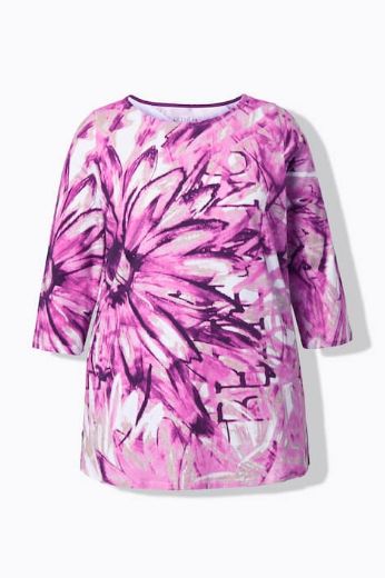 Moda za polnejše Majica 3/4 rukava A kroja plus velikost, xxl, Ulla Popken in Johann Popken (JP1880)