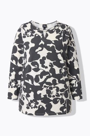 Moda za polnejše Majica dugih rukava s apstraktnim printom plus velikost, xxl, Ulla Popken in Johann Popken (JP1880)