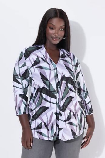 Moda za polnejše Bluza 3/4 rukava A kroja plus velikost, xxl, Ulla Popken in Johann Popken (JP1880)