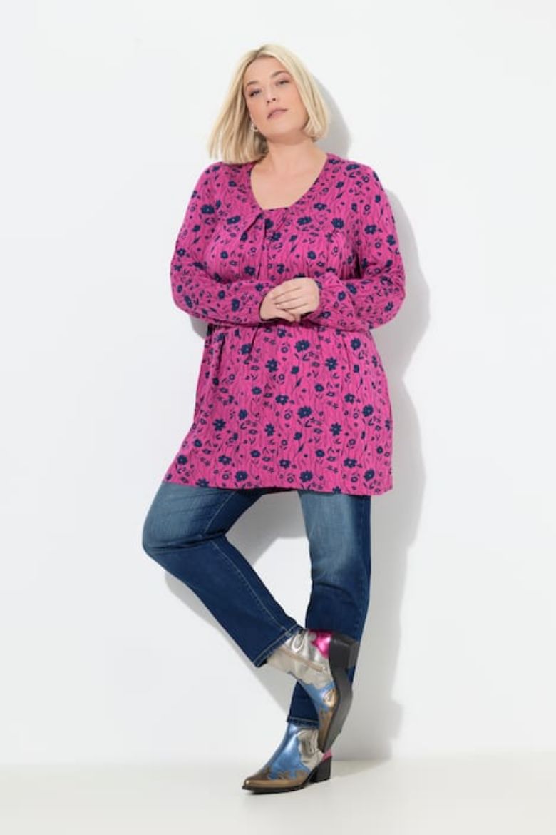 Moda za polnejše Tunika dugih rukava A kroja plus velikost, xxl, Ulla Popken in Johann Popken (JP1880)