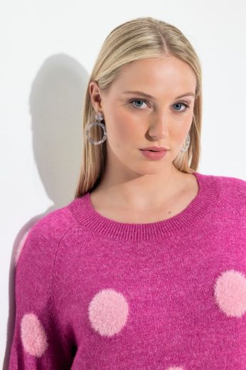 Moda za polnejše Pulover dugih rukava okruglog ovratnika plus velikost, xxl, Ulla Popken in Johann Popken (JP1880)