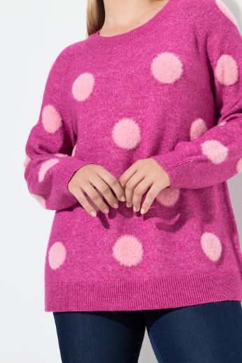 Moda za polnejše Pulover dugih rukava okruglog ovratnika plus velikost, xxl, Ulla Popken in Johann Popken (JP1880)