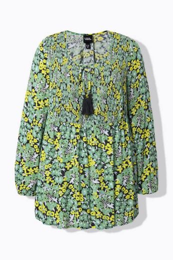 Moda za polnejše Bluza dugih rukava A kroja plus velikost, xxl, Ulla Popken in Johann Popken (JP1880)