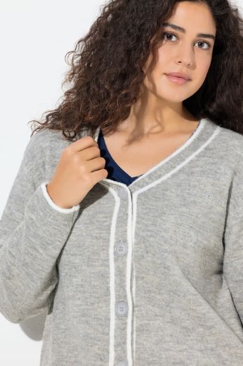 Moda za polnejše Kardigan na kopčanje plus velikost, xxl, Ulla Popken in Johann Popken (JP1880)
